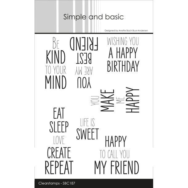 Simple and Basic - Stempel - Life is sweet