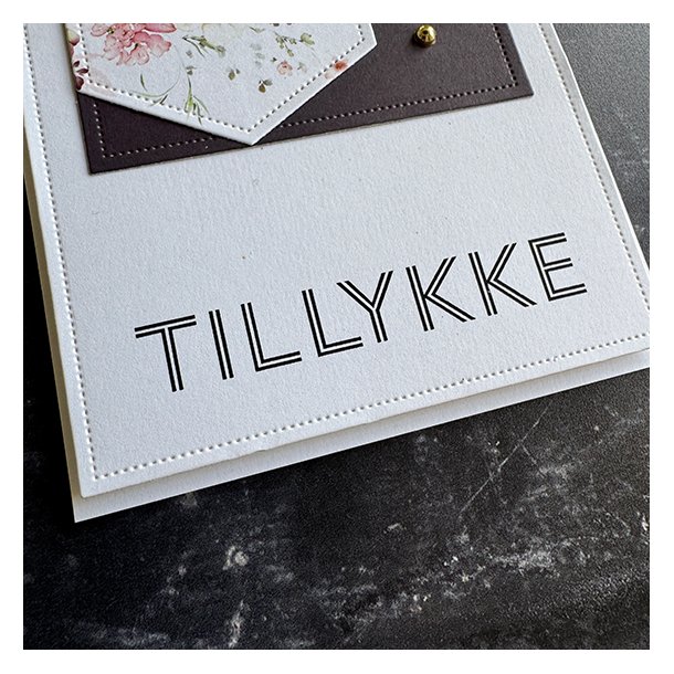Simple and Basic - Stempel - Tillykke med dagen
