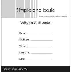 Simple and basic - Stempel - Velkommen til verden