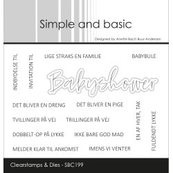 Simple and basic - Stempel + Die - Babyshower