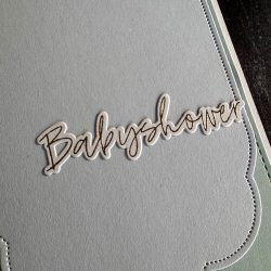 Simple and basic - Stempel + Die - Babyshower