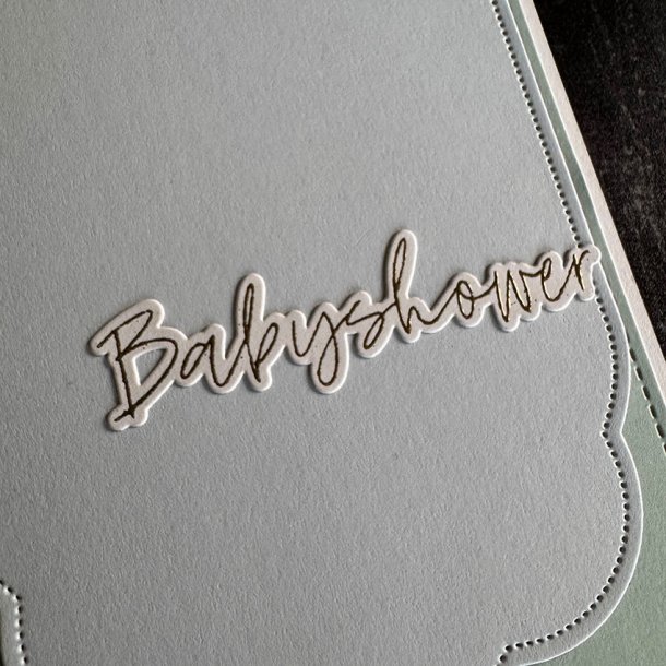 Simple and basic - Stempel + Die - Babyshower