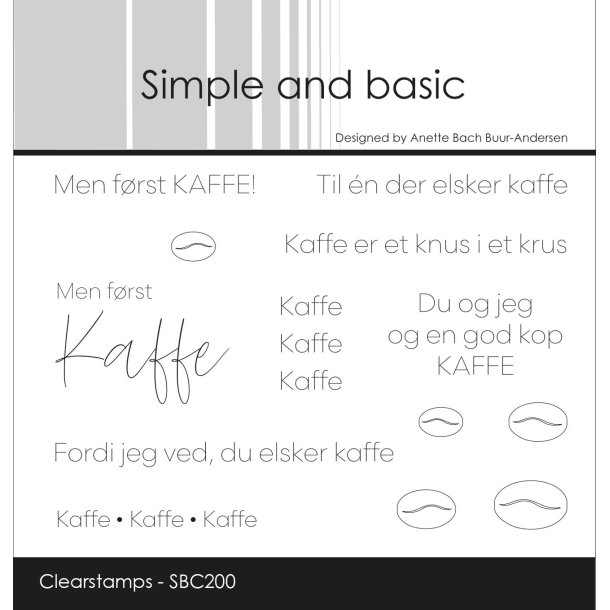 Simple and basic - Stempel - Men frst KAFFE!
