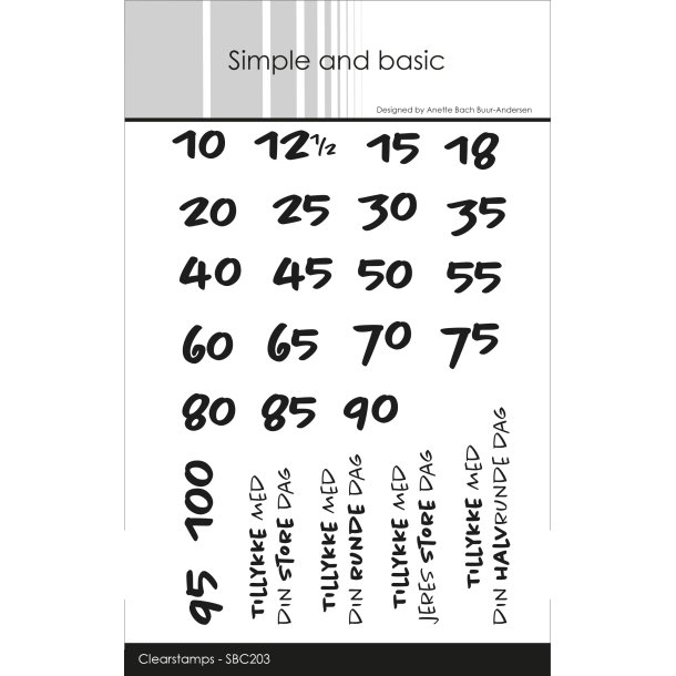 Simple and basic - Stempel - Jubilrumstal