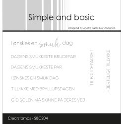Simple and basic - Stempel - I nskes en smuk dag