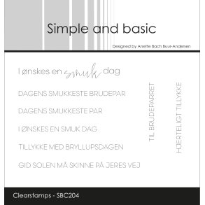 Simple and basic - Stempel - I nskes en smuk dag