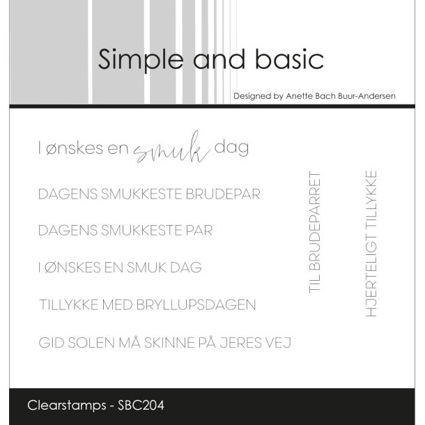 Simple and basic - Stempel - I nskes en smuk dag