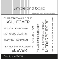 Simple and basic - Stempel - En hilsen