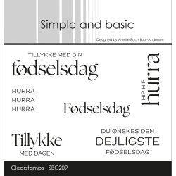 Simple and basic - Stempel - Fdselsdag