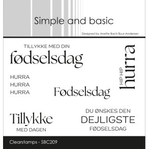 Simple and basic - Stempel - Fdselsdag