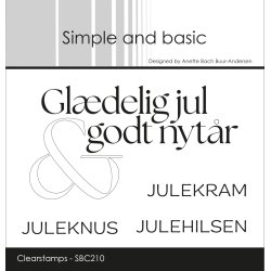 Simple and basic - Stempel - Julehilsen