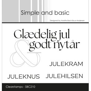 Simple and basic - Stempel - Julehilsen