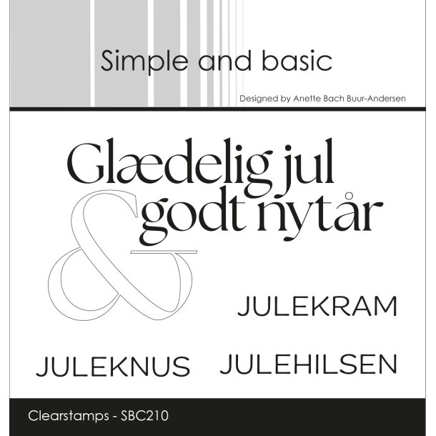 Simple and basic - Stempel - Julehilsen
