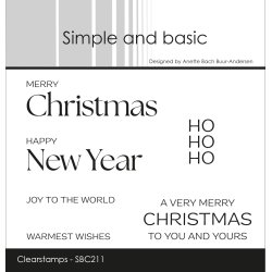 Simple and basic - Stempel - Merry Christmas (Engelsk)