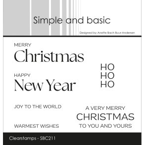 Simple and basic - Stempel - Merry Christmas (Engelsk)