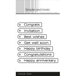 Simple and Basic - Die - Tags Engelsk