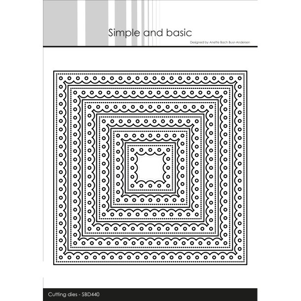 Simple and Basic - Die - Ramme - Blger - Firkant
