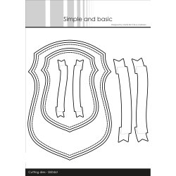 Simple and Basic - Die - Skjold med Banner