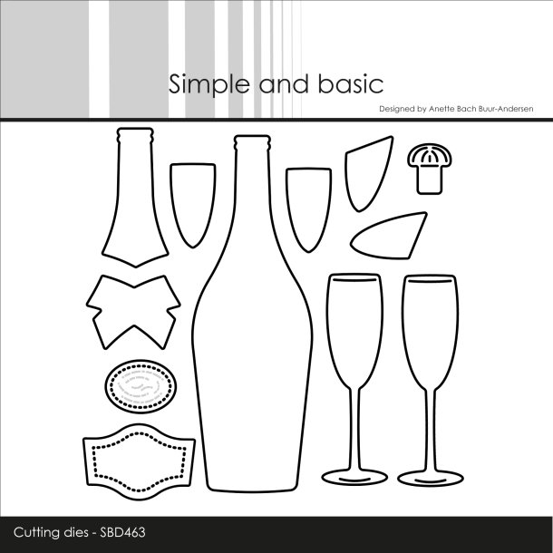 Simple and Basic - Die - Champagne Flaske