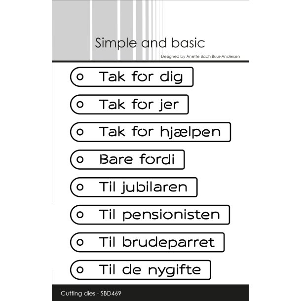 Simple and Basic - Die - Tags Tak