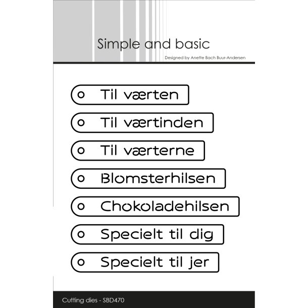 Simple and Basic - Die - Tags Blomsterhilsen