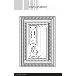 Simple and Basic - Die - Kombi stribede rammer - 5x7''