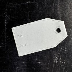 Simple and Basic - Die - Dobbelt gavemrke med tekst