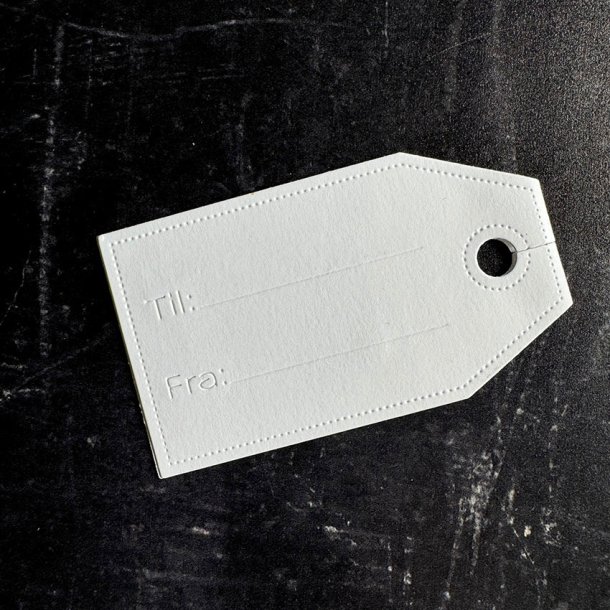 Simple and Basic - Die - Dobbelt gavemrke med tekst