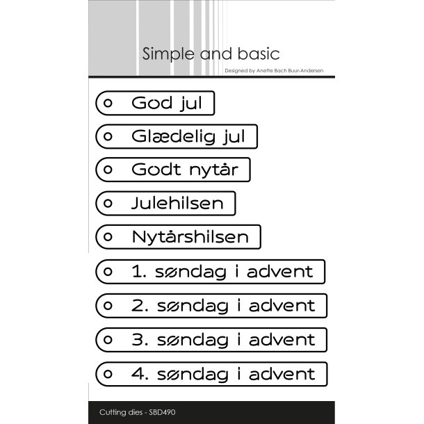 Simple and Basic - Die - Juletekster til tags