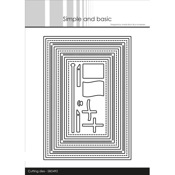 Simple and Basic - Die - Kombi stribede rammer - A6