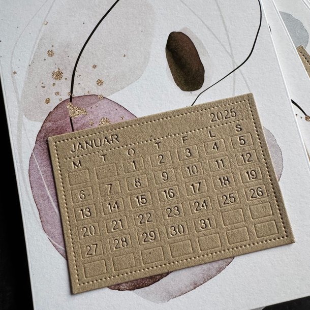 Simple and Basic - Die - Kalender sider 2025 - Jan-Jun - Dansk