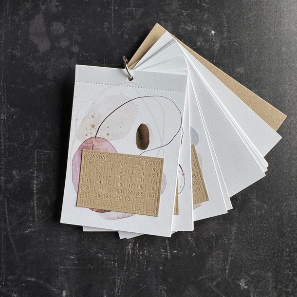 Simple and Basic - Die - Kalender sider 2025 - Jan-Jun - Engelsk