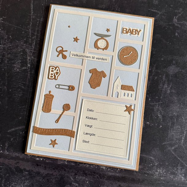 Simple and Basic - Die - A5 ramme med vinduer