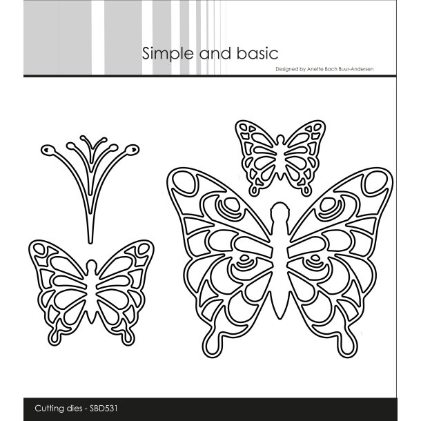 Simple and Basic - Die - Simple Sommerfugle - Outline