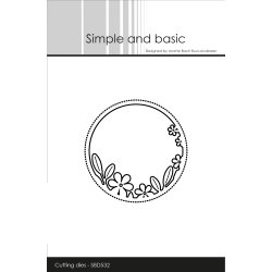 Simple and Basic - Die - Vindue med blomster