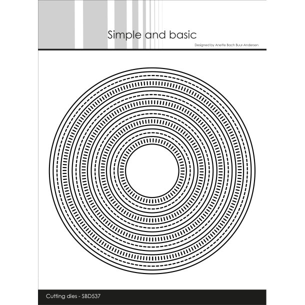 Simple and Basic - Die - Kombi Stribede Rammer - Cirkel