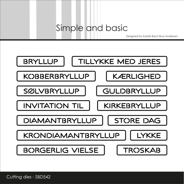 Simple and Basic - Die - Alle-i-En Tekster - Bryllup