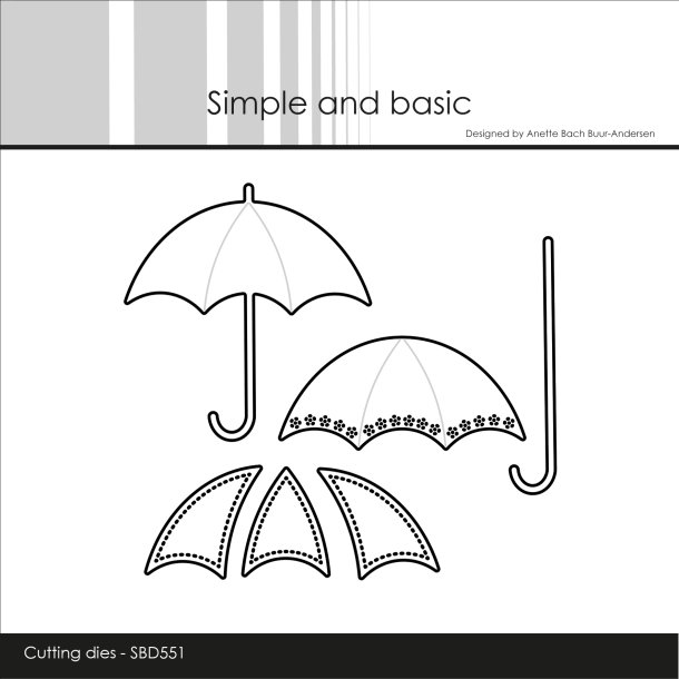 Simple and Basic - Die - Paraply