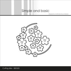Simple and Basic - Die - Blomsterkrans halvcirkel