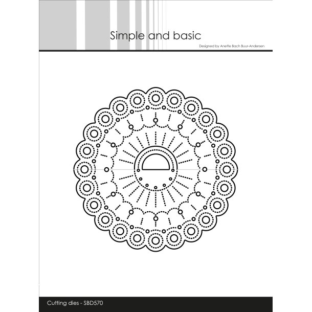 Simple and Basic - Die - Dekorativ gavepose topper