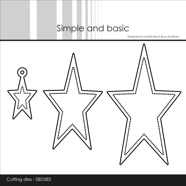 Simple and Basic - Die - Aflange stjerner med tag #2
