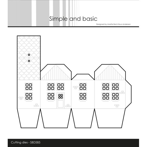 FORUDBESTILLING - Forventes p lager start sep. - Simple and Basic - Die - 3D-hus