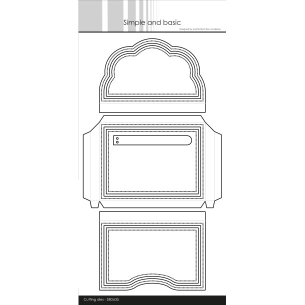 Simple and Basic - Die - A7 Gavekort Kuvert