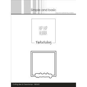 Simple and Basic - Die + stempel - F�dselsdag