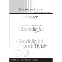Simple and Basic - Hot Foil Plate / Folie Die - Julehilsen