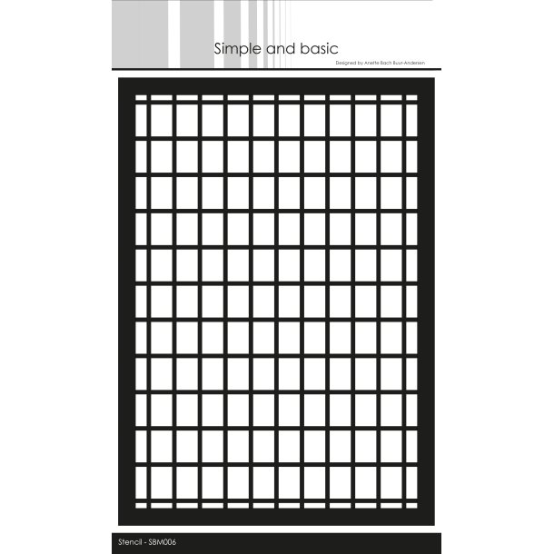 Simple and basic - Stencil - A5 - Tilbehr til SBD494