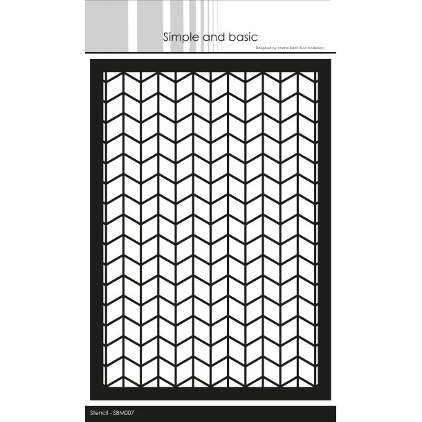 Simple and basic - Stencil - Chevron