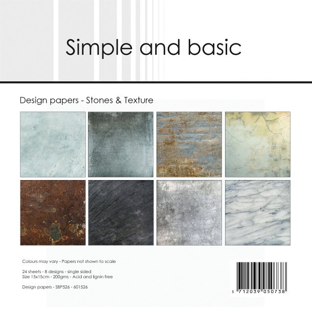 Simple and Basic - Blok 6" - Sten og Texturer