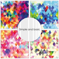 Simple and Basic - Blok 6" - Watercolour Triangles