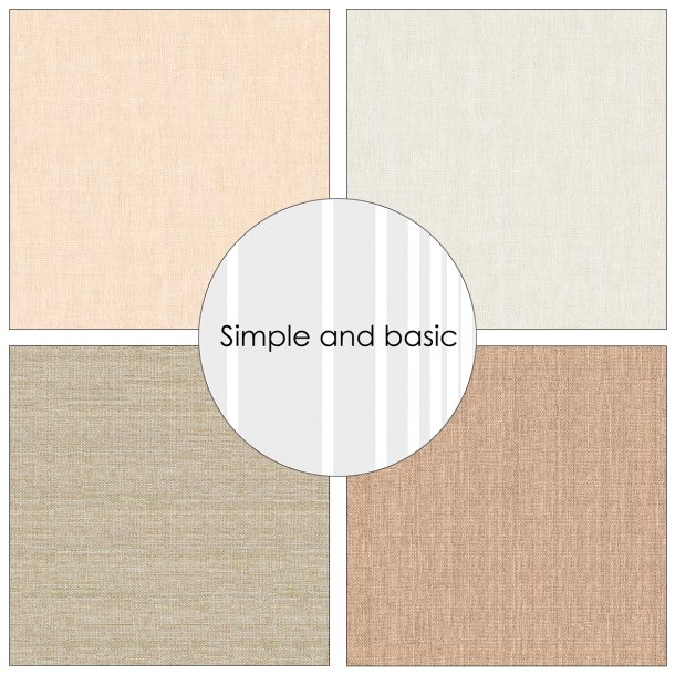 Simple and Basic - Blok 6" - Soft and natural textures